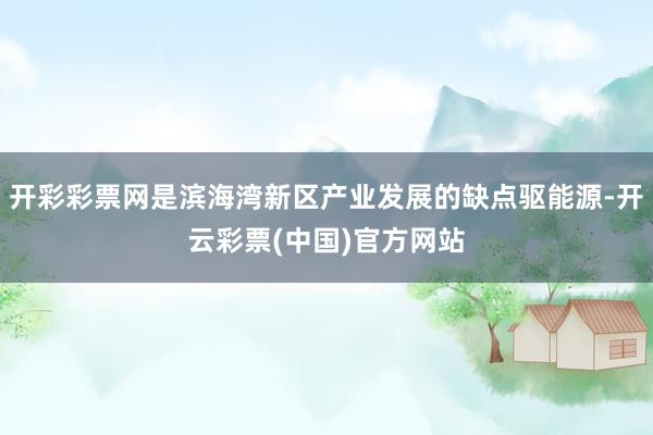 开彩彩票网是滨海湾新区产业发展的缺点驱能源-开云彩票(中国)官方网站